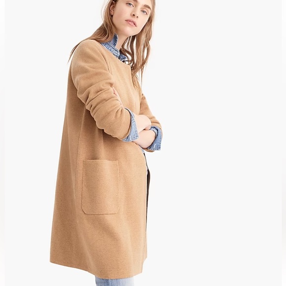 NWT - J. Crew Juliette collarless sweater-blazer - Picture 3 of 7